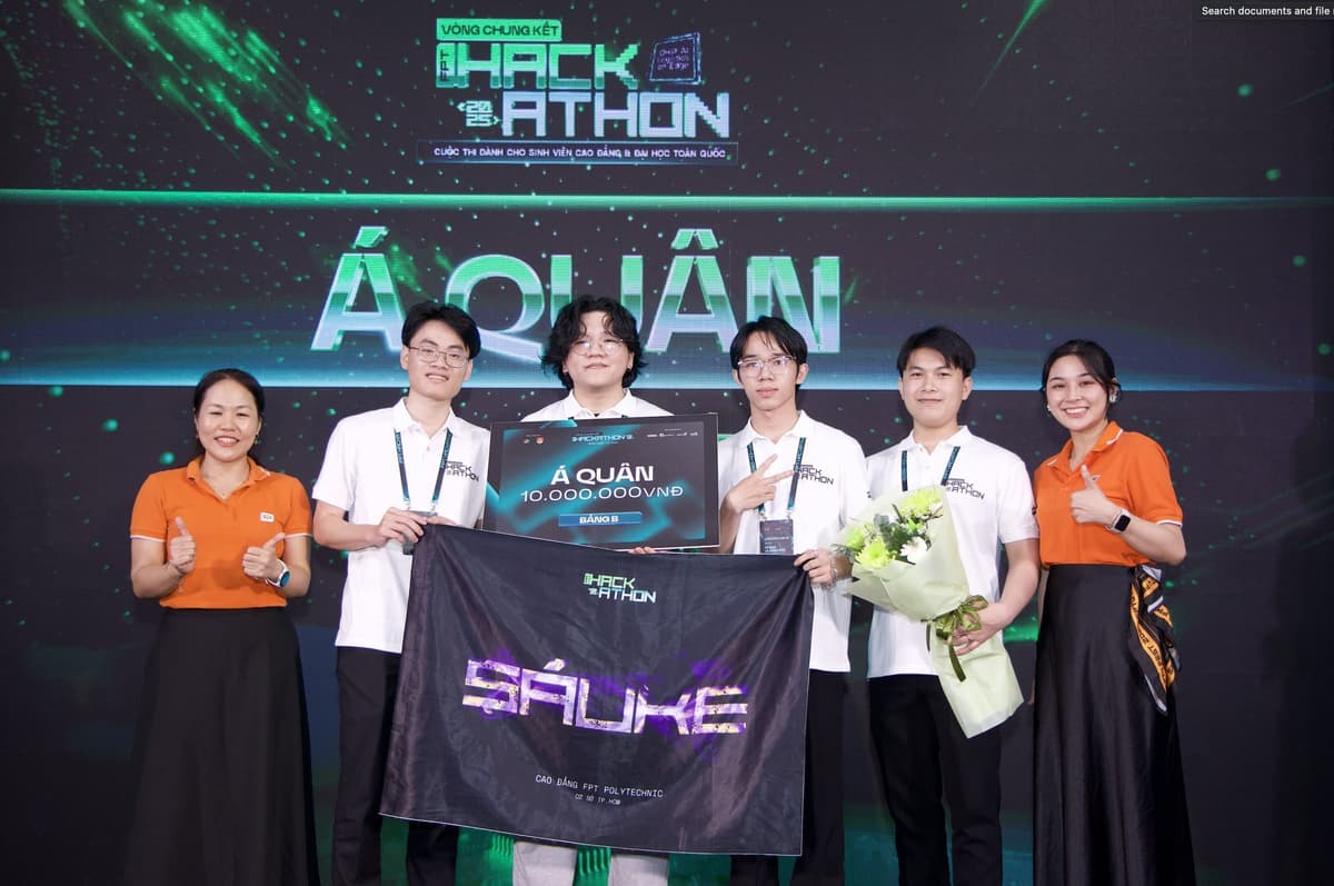 Ảnh sân khấu tại FPT Hackathon 2025