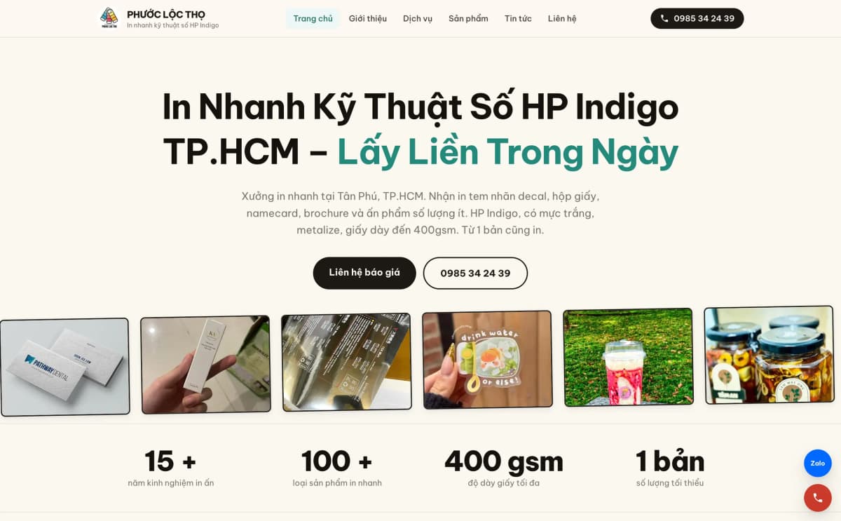 Ảnh desktop của In Nhanh Phước Lộc Thọ — Nền tảng In Kỹ Thuật Số & Báo Giá Tự Động