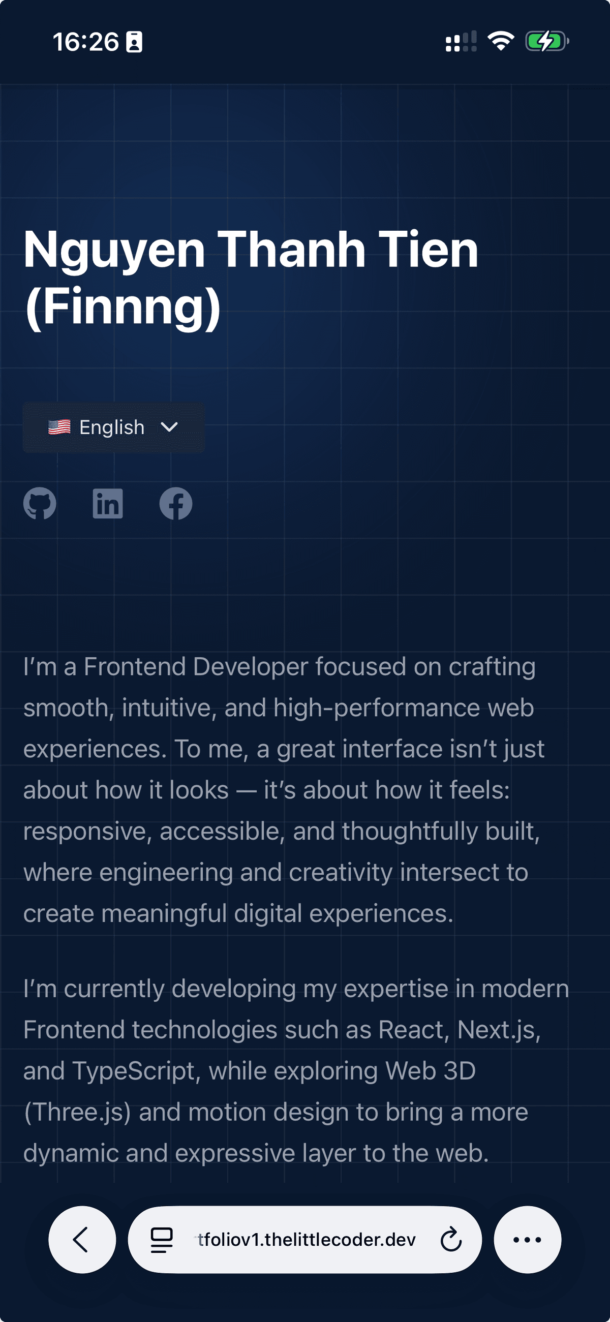 Ảnh mobile của The Little Coder Portfolio v1